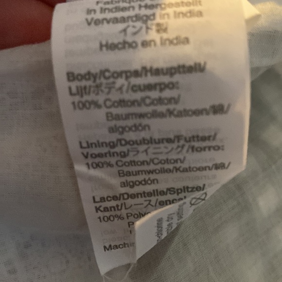 J Crew Gingham Check Daisy Lace Peplum Puff Sleeve Black White Top Size 2X - Picture 10 of 12